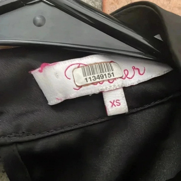 PARKER ✨ Long Sleeve Ruffle Button Up Blouse Black Size XS - Picture 7 of 12